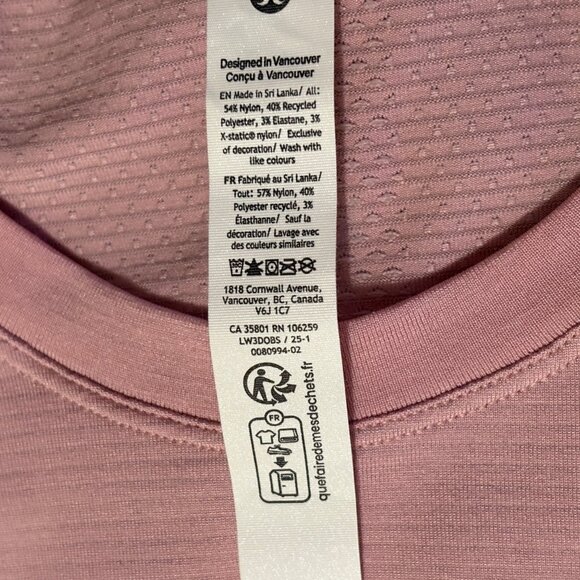 NWOT Lululemon Swiftly Tech Long-Sleeve Running Athletic Shirt 2.0 Pink Tide 6 - Picture 9 of 10